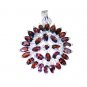 Riyo Garnet Personalized Silver Moms Ariel Pendants L 1.3in Spgar-26114