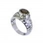 Riyo Smoky Quartz Silver Semi Precious Cocktail Ring Sz 6.5 Srsqu6.5-76025