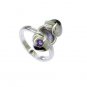 Riyo Amethyst Silver Jewelry Sets Mori Ring Sz 6.5 Srame6.5-2156