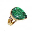 Sunstone 18c Gold Plating Cocktail Ring