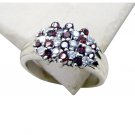 Riyo Garnet Contemporary Designer Purity Ring Jewelry Sz 7 Srgar7-26148
