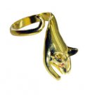 Riyo   Gemstone  18kt Gold Plated Mouse Ring Gprmouse70-240005