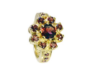 Riyo Garnet Gold Plated Costume Engagement Ring Sz 8.5 Gprgar8.5-26048