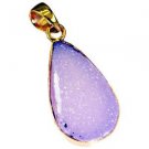 Riyogems Druzy Drusy Gold Plated Set Multi Strand Pendant L 1.4in Gppdru-24039