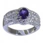 Riyo Purple 925 sterling silver Amethyst Ring desirable personalized gemstone je