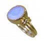 Riyo Purple Gold Plated Fire Opal CZ Ring studly handmade gemstone jewelry GPRFO
