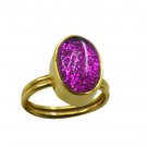 Riyo  Dichroic Glass  18kt Gold Plated Hassle Free Ring Gprdgl75-22011