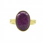 Riyo Dichroic Glass 18kt Gold Plated Hassle Free Ring Gprdgl75-22011