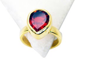Riyo Ruby Cz Jewelry Gold Plated Friendship Ring Sz 6 Gprrucz6-104006