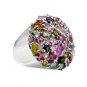 Riyo  Tourmaline 925 Solid Sterling Silver Crackled Ring Srtou80-84148