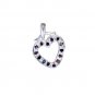 Riyo Garnet Liquid Silver Jewelry Custom Silver Pendant L 0.7in Spgar-26089