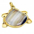 Riyogems Jasper 18 C Gold Plating Peace Pendants L 2in Gppjas-40004