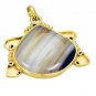 Riyogems Jasper 18 C Gold Plating Peace Pendants L 2in Gppjas-40004