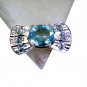 Riyo Blue Topaz Original Silver Jewellery Modern Ring Sz 7 Srbto7-10065