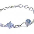Riyo Blue 925 sterling silver Blue Topaz Bracelet good-looking handmade jeweller
