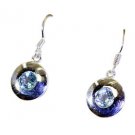 Riyo A Blue Topaz 925 Solid Sterling Silver Lightweight Earring L 1in Sebto-1005