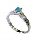 Riyo Aqua Chalcedony Silver Jewelry Wholesale India Guard Ring Sz 7 Srach7-4017