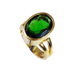 Riyo Emerald Cz Gold Plate  Bridal Rings Sz 6 Gpremcz5.5-96061