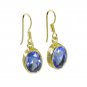 Riyo Blue Gold Plated Blue Sapphire CZ Earring hunky handmade jewellery designe