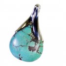 Riyo Turquoise Silver Jewellery 925 Peace Pendants L 1.5in Sptur-82013