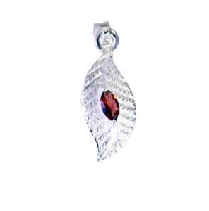 Riyo Garnet Original Silver Jewellery Solid Silver Pendant L 1.2in Spgar-26108