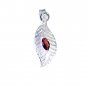 Riyo Garnet Original Silver Jewellery Solid Silver Pendant L 1.2in Spgar-26108