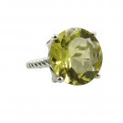 Riyo A Lemon Quartz 925 Solid Sterling Silver Tiny Ring Srlqu75-46028