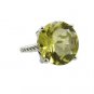 Riyo A Lemon Quartz 925 Solid Sterling Silver Tiny Ring Srlqu75-46028