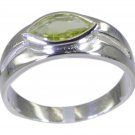 Riyo Green 925 sterling silver Peridot Ring personable gemstone jewelry india SR