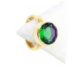 Emerald Cz Jewelry Gold Plated Birthstones Ring
