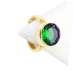 Emerald Cz Jewelry Gold Plated Birthstones Ring
