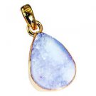 Riyogems Druzy Drusy Gold Plated Jewellery Door Knocker Pendant L 1.4in Gppdru-2