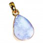Riyogems Druzy Drusy Gold Plated Jewellery Door Knocker Pendant L 1.4in Gppdru-2