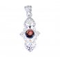 Riyo Garnet Online Silver Jewelry Silver Pendant Wholesale L 1.7in Spgar-26106