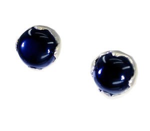 Riyo A Black Onyx 925 Solid Sterling Silver Hassle Free Earring L 0.5in Sebon-60