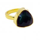 Riyo Green Onyx Gold Plated Jewellery Cameo Ring Sz 6 Gprgon6-30011