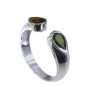 Riyo Tourmaline Exotic Silver Jewelry Antique Silver Ring Sz 7.5 Srtou7.5-84130