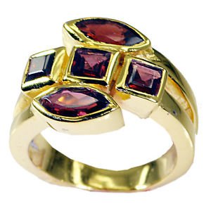 Riyo Garnet Rhodium Plate Promise Ring Sz 6 Gprgar6-26005