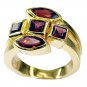 Riyo Garnet Rhodium Plate Promise Ring Sz 6 Gprgar6-26005