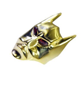 Garnet Gold Plated India Posie Ring