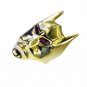 Garnet Gold Plated India Posie Ring