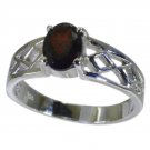 Riyo Red 925 sterling silver Garnet Ring inviting cute handmade jewelry SRGAR90-