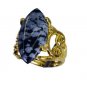 Riyo Jasper Gold Plated Indian Ecclesiastical Ring Sz 6 Gprjas6-40014
