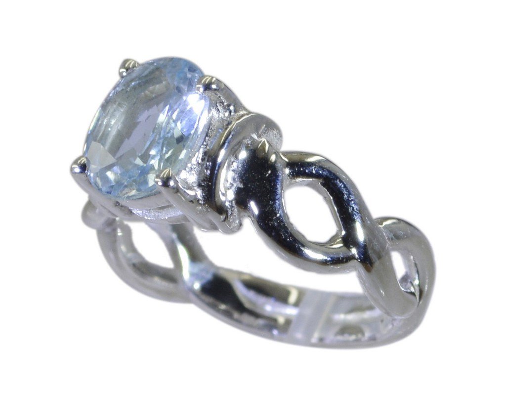 Riyo Blue  925 sterling silver Blue Topaz  Ring charming cheap handmade jeweller