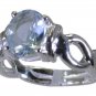 Riyo Blue 925 sterling silver Blue Topaz Ring charming cheap handmade jeweller