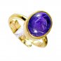 Amethyst Gold Plated India Wedding Bands