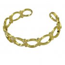 Riyo A Plain  18kt Gold Plated Set Bangle W 0.5in Gppban-120005