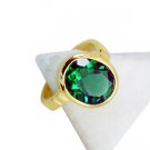 Emerald Cz Gold Plate Jewelry Thumb Ring