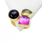 Riyo  Prehnite Rhodium Plate Guard Ring Sz 6 Gprmul6-52021