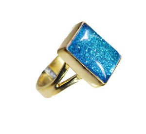 Sunstone 18k Gold Plated Eternity Ring